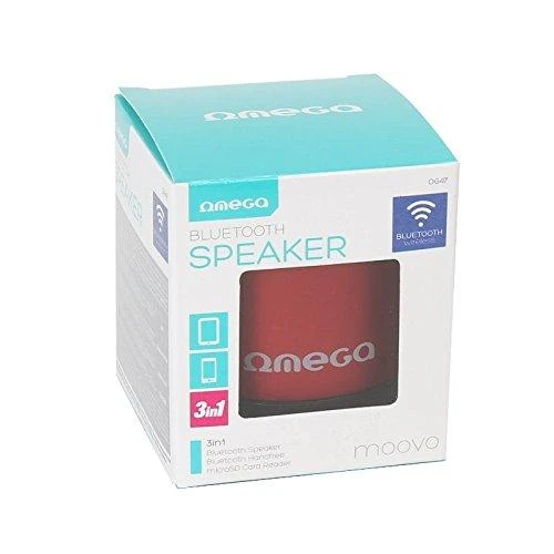 Omega belaidė kolonėlė „Bluetooth V3.0 Alu 3in1 OG47R“, raudona (42646)
