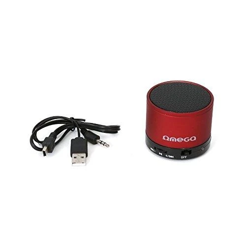 Omega belaidė kolonėlė „Bluetooth V3.0 Alu 3in1 OG47R“, raudona (42646)