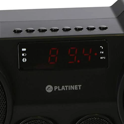 Nešiojama belaidė kolonėlė Platinet PMG76B, Juoda