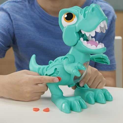 Hasbro Play-Doh plastelinas, valgantis dinozauras (F1504)