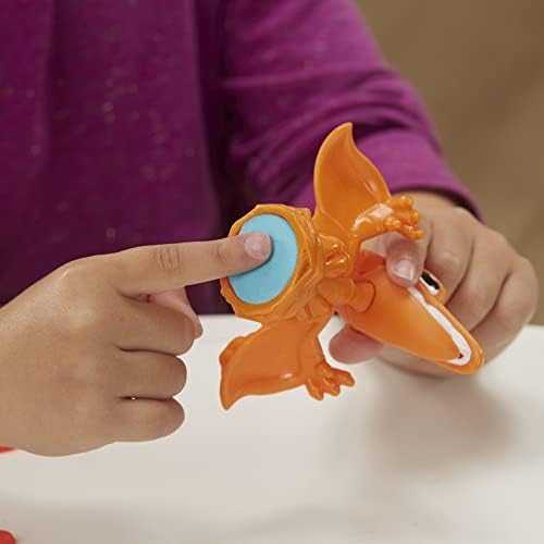 Hasbro Play-Doh plastelinas, valgantis dinozauras (F1504)