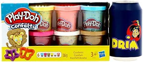 PLAY-DOH CASTRY RINKINYS KONFETI PASTA 6 VAMZTELIŲ VAMZTELIŲ PRIEDAI
