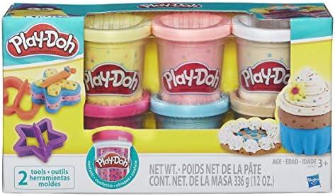 PLAY-DOH CASTRY RINKINYS KONFETI PASTA 6 VAMZTELIŲ VAMZTELIŲ PRIEDAI