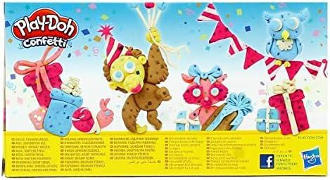 PLAY-DOH CASTRY RINKINYS KONFETI PASTA 6 VAMZTELIŲ VAMZTELIŲ PRIEDAI