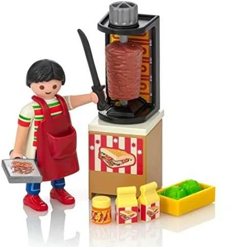 Žaislų rinkinys - Playmobil 9088 Kebap Grilis (Playmobil, grilis su priedais)