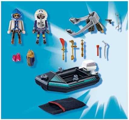 70782 PLAYMOBIL® City Action, Policijos lėktuvų paketas su valtimi