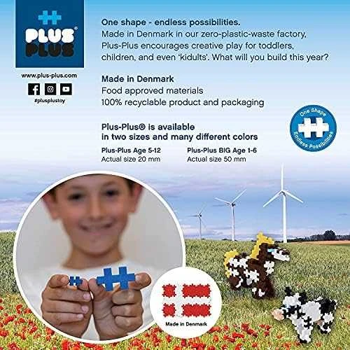 Plus Plus konstruktorius, DIDELĖS, neoninės, 100