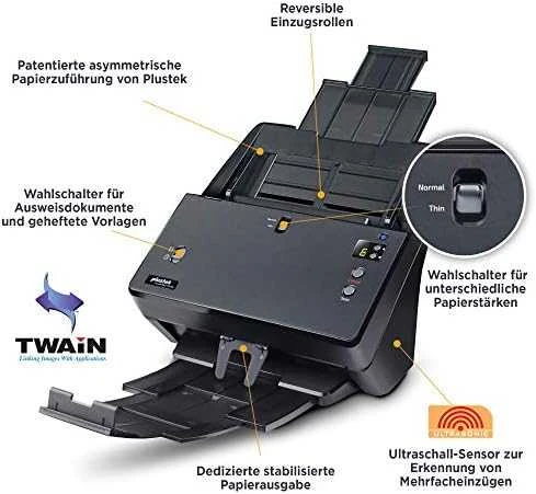 Plustek SmartOffice PT2160 600 x 600 DPI ADF skeneris Juoda A3
