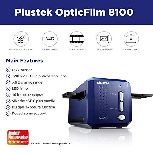 Skeneris Skaner Plustek OpticFilm 8100 CCD (PLUSOF8100)