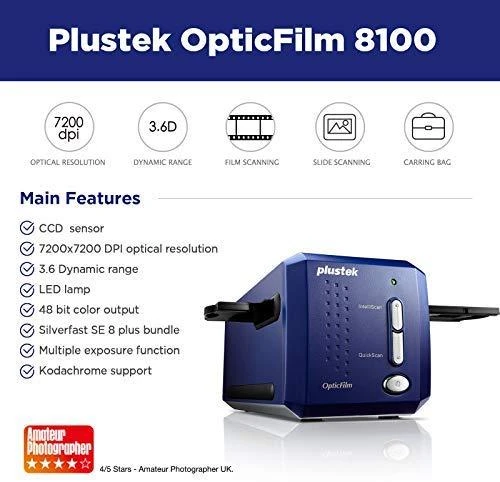 Skeneris Skaner Plustek OpticFilm 8100 CCD (PLUSOF8100)