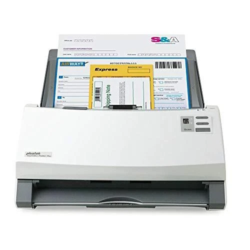 Skeneris „Plustek SmartOffice PS406U Plus“ 600 x 600 DPI ADF skaitytuvas Pilka, Balta A4