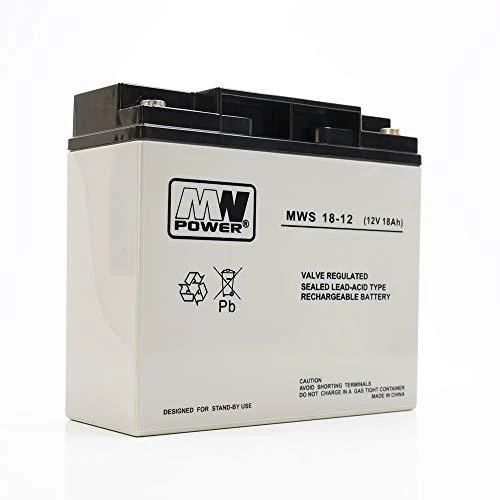 Mpl Power Elektro Mw Power MWPower MWS 12V 18Ah M5(T13) AGM akumuliatorius, 5 metai