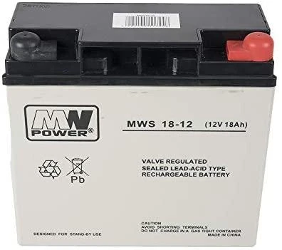 Mpl Power Elektro Mw Power MWPower MWS 12V 18Ah M5(T13) AGM akumuliatorius, 5 metai