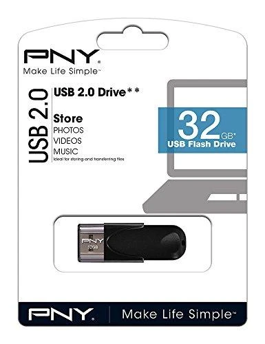 PNY USB-Stick Attaché 4 2.0 32GB skaitymas 25MB/S rašymas 8MB/S