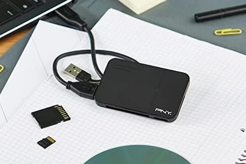 PNY USB 3.0 skaitytuvas su laidu ir kortelėmis