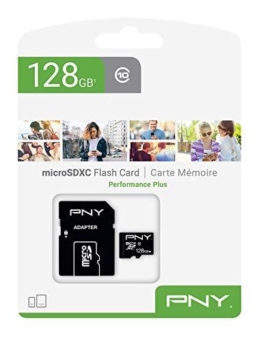 Atminties kortelė PNY Micro SD Card Performance Plus 128GB XC Class 10 SD adapteris