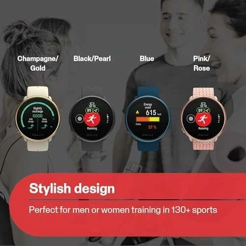 Išmanusis laikrodis Polar Ignite 2, S/L dydis, Aukso spalvos korpusas su smėlio spalvos dirželiu