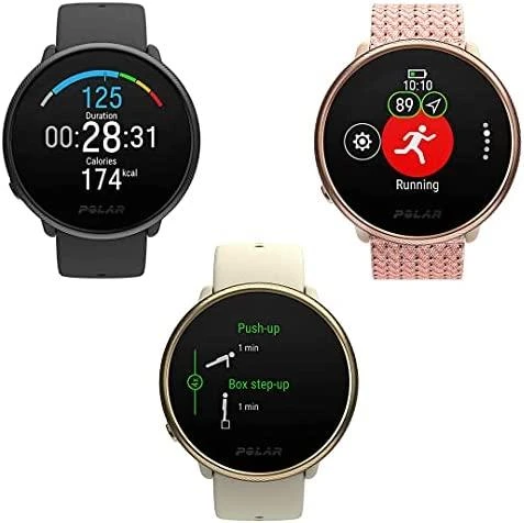 Išmanusis laikrodis Polar Ignite 2, S/L dydis, Aukso spalvos korpusas su smėlio spalvos dirželiu