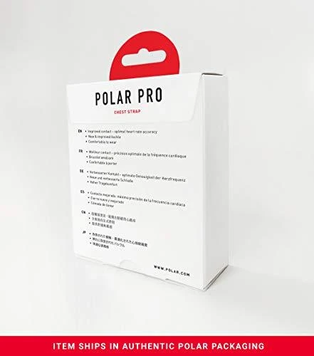 Širdies ritmo matavimo diržas sensoriui tvirtinti Polar Pro Strap, Juodos spalvos, XS/S