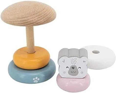 Viga Toys Edukacinė piramidė - Baltasis lokys B. VIGA