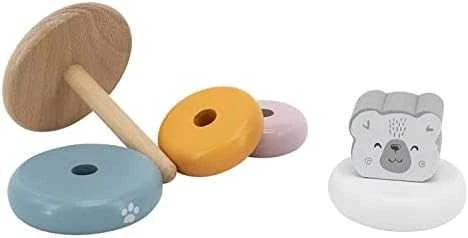 Viga Toys Edukacinė piramidė - Baltasis lokys B. VIGA