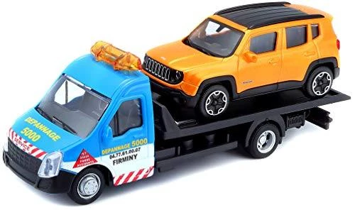 BBURAGO 1/43 Street Fire vilkikas Platforminis transportas, assort., 18-31400