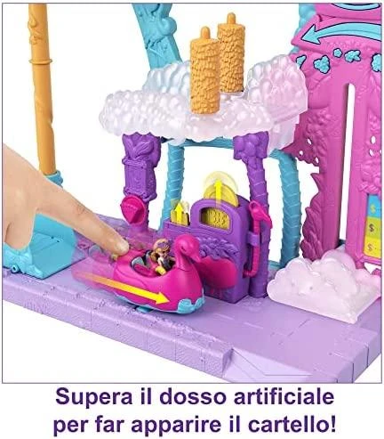 Polly Pocket Mattel Flamingo plovyklos figūrėlių rinkinys HHJ05