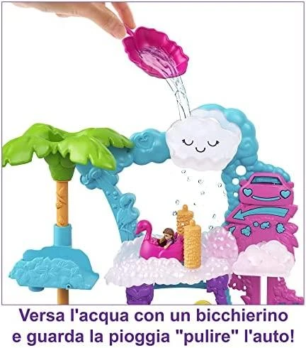 Polly Pocket Mattel Flamingo plovyklos figūrėlių rinkinys HHJ05