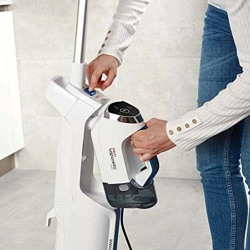 Polti | Vakuuminis garų šluota su nešiojamu garų valytuvu | PTEU0299 Vaporetto 3 Clean_Blue | Galia 1800 W | Garų slėgis Netaikomas baras | Vanduo bako talpa 0,5 L | Baltas/Mėlyna