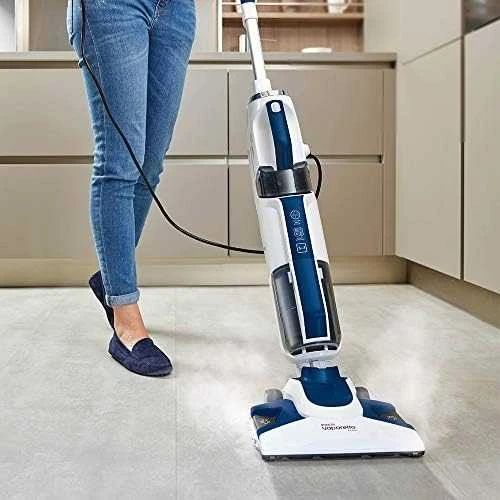 Polti | Vakuuminis garų šluota su nešiojamu garų valytuvu | PTEU0299 Vaporetto 3 Clean_Blue | Galia 1800 W | Garų slėgis Netaikomas baras | Vanduo bako talpa 0,5 L | Baltas/Mėlyna