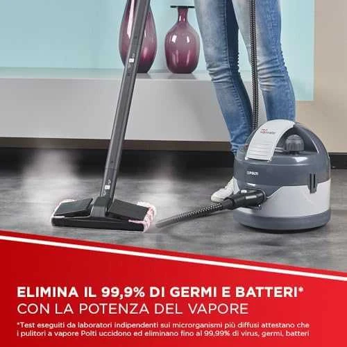 Polti | Garų valytuvas | PTEU0260 Vaporetto Eco Pro 3.0 | Galia 2000 W | Garų slėgis 4,5 baro | Vanduo bako talpa 2 L | Pilkas