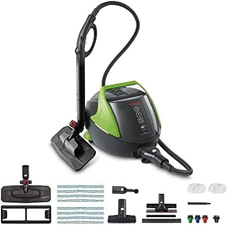 Polti | Steam cleaner | PTEU0280 Vaporetto Pro 95_Turbo Flexi | Power 1100 W | Steam pressure 5 bar | Vanduo tank capacity 1.3 L | Juodas/Žalias