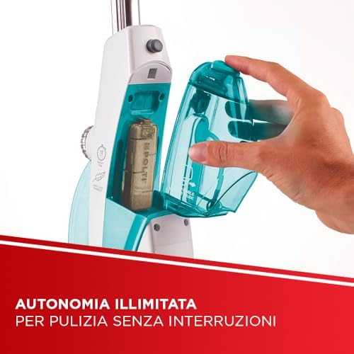 Polti | Garinė šluota | PTEU0282 Vaporetto SV450_Double | Garinė šluota ir rankinis garinis valytuvas | 1500 W | Veikimo spindulys 7,5 m | Baltas