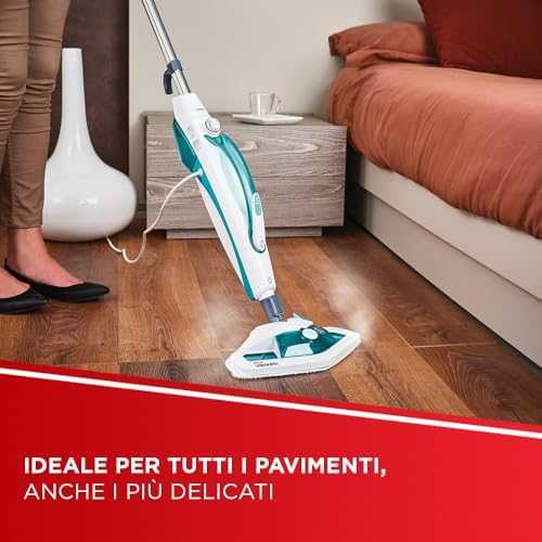 Polti | Garinė šluota | PTEU0282 Vaporetto SV450_Double | Garinė šluota ir rankinis garinis valytuvas | 1500 W | Veikimo spindulys 7,5 m | Baltas