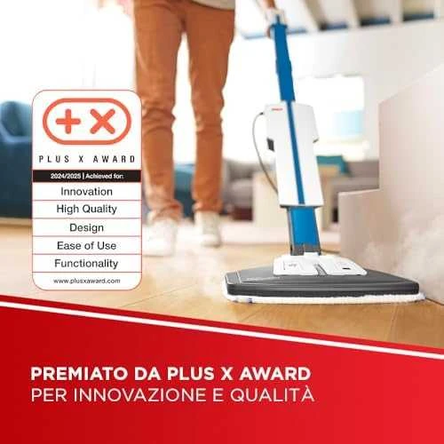 Polti | Garų šluota su integruotu nešiojamu valikliu | PTEU0305 Vaporetto SV620 Style 2-in-1 | Galia 1500 W | Garų slėgis Netaikomas baras | Vanduo bako talpa 0,5 L | Mėlyna/Baltas