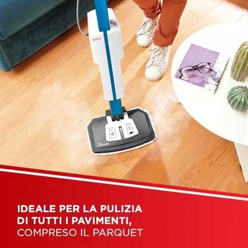 Polti | Garų šluota su integruotu nešiojamu valikliu | PTEU0305 Vaporetto SV620 Style 2-in-1 | Galia 1500 W | Garų slėgis Netaikomas baras | Vanduo bako talpa 0,5 L | Mėlyna/Baltas