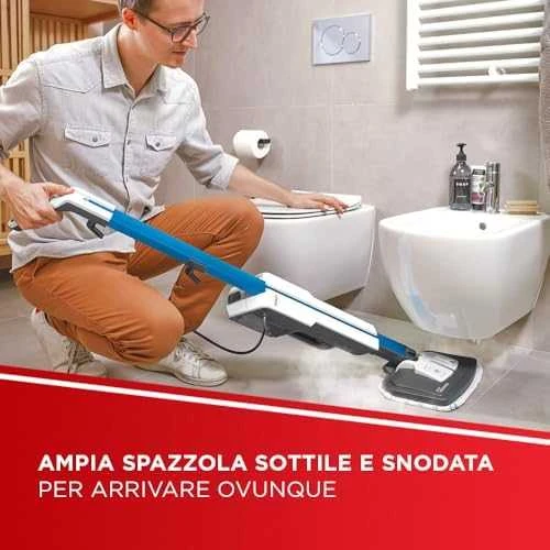 Polti | Garų šluota su integruotu nešiojamu valikliu | PTEU0305 Vaporetto SV620 Style 2-in-1 | Galia 1500 W | Garų slėgis Netaikomas baras | Vanduo bako talpa 0,5 L | Mėlyna/Baltas