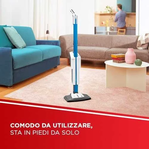 Polti | Garų šluota su integruotu nešiojamu valikliu | PTEU0305 Vaporetto SV620 Style 2-in-1 | Galia 1500 W | Garų slėgis Netaikomas baras | Vanduo bako talpa 0,5 L | Mėlyna/Baltas