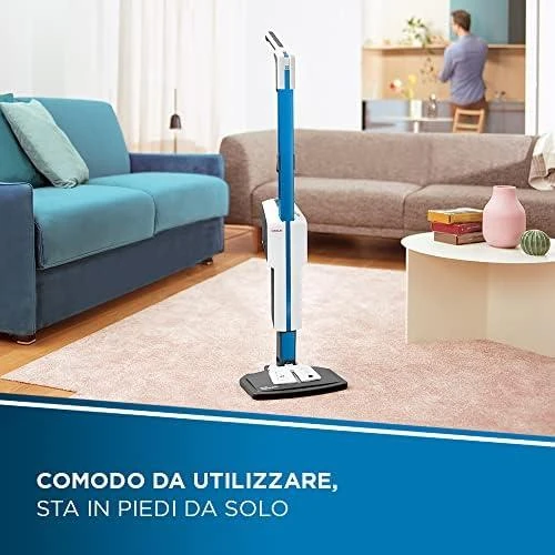 Polti | Garų šluota su integruotu nešiojamu valikliu | PTEU0305 Vaporetto SV620 Style 2-in-1 | Galia 1500 W | Garų slėgis Netaikomas baras | Vanduo bako talpa 0,5 L | Mėlyna/Baltas