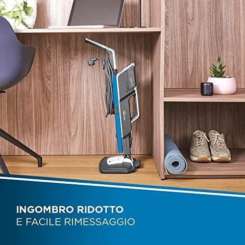 Polti | Garų šluota su integruotu nešiojamu valikliu | PTEU0305 Vaporetto SV620 Style 2-in-1 | Galia 1500 W | Garų slėgis Netaikomas baras | Vanduo bako talpa 0,5 L | Mėlyna/Baltas
