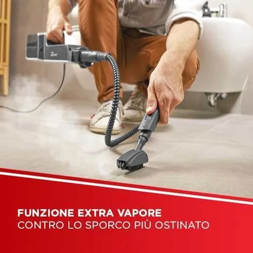 Polti Vaporetto SV650 Style Universali garinė šluota su integruotu rankiniu valytuvu