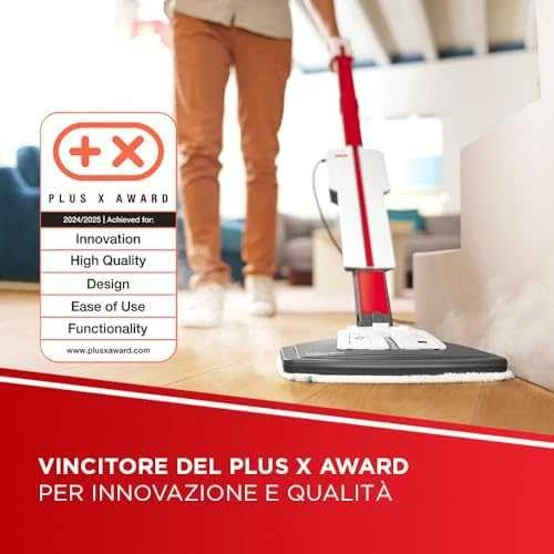 Polti Vaporetto SV650 Style Universali garinė šluota su integruotu rankiniu valytuvu