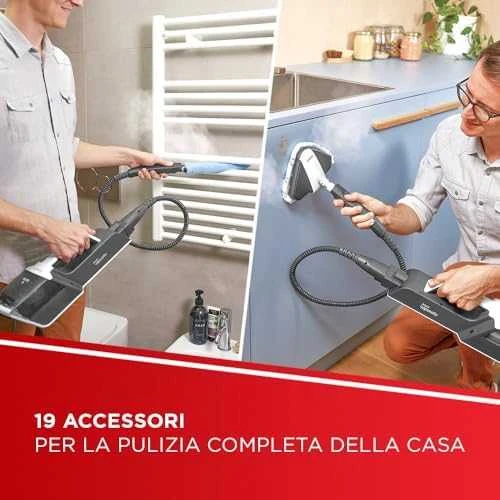 Polti Vaporetto SV650 Style Universali garinė šluota su integruotu rankiniu valytuvu