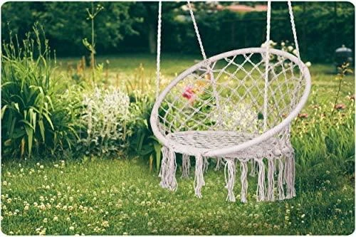 Boho pakabinamas krėslas, smėlio spalvos (be pagalvės)