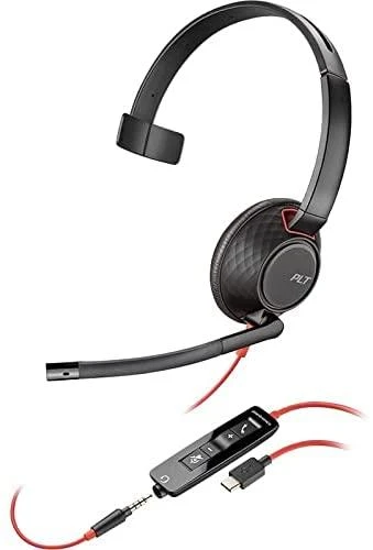Plantronics POLY Blackwire C5220 USB-A 5200 Series Ausinės ant ausies USB ir 3,5 mm lizdas