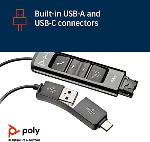 Poly DA85 valdiklis su USB-A ir USB-C jungtimis