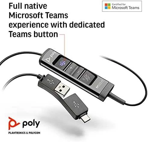 Hewlett Packard (HP) ENCOREPRO 525 USB-M KOMANDŲ SERTIFIKATAS - BINAURAL USB SKAMBUČIŲ CENTRAS Ausinės