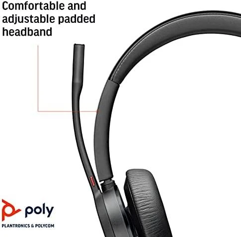 Poly VOYAGER 4320 UC,V4320-M C USB-C,WW Poly USB-C Ausinės Su mikrofonu Juodas Belaidės USB Type-C