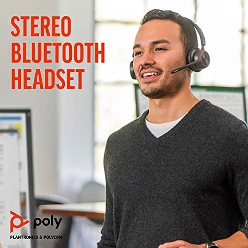 „Poly Plantronics Voyager 4320 UC Bluetooth“ ausinės, binaurinis, nano raktas su USB-C jungtimi