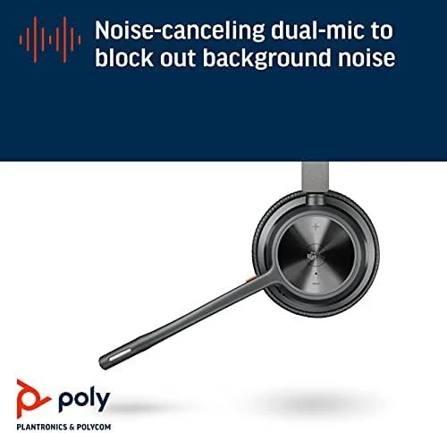 Poly VOYAGER 4320 UC,V4320-M C USB-C,WW Poly USB-C Ausinės Su mikrofonu Juodas Belaidės USB Type-C